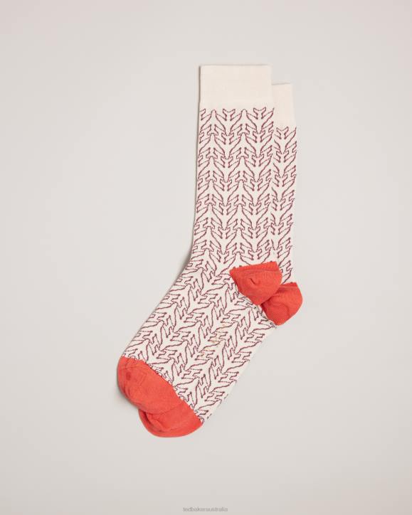 Ted Baker Aerosok Aeroplane Crew Socks Cream Accessories Men TLPL2002