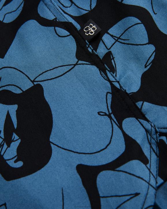 Ted Baker Altlo Long Sleeve Floral Print Shirt Medium Blue Clothing Men TLPL1253