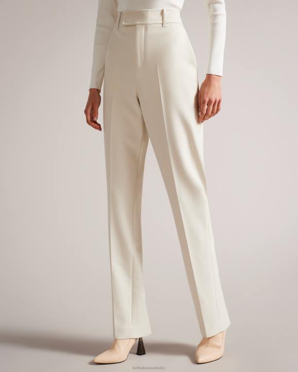 Ted Baker Amberot Straight Leg Flood Length Trousers Natural Clothing Women TLPL233