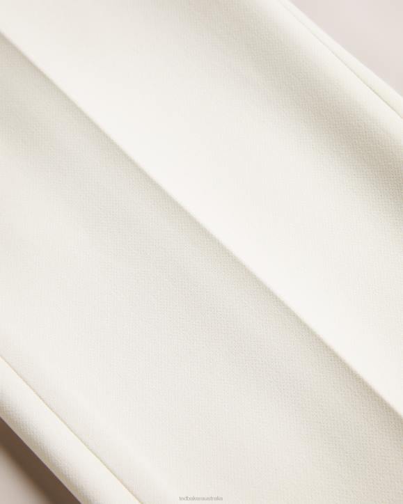 Ted Baker Amberot Straight Leg Flood Length Trousers Natural Clothing Women TLPL233