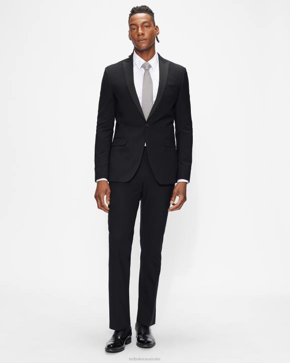 Ted Baker Ambjs Slim Fit Tuxedo Suit Jacket Black Clothing Men TLPL1459