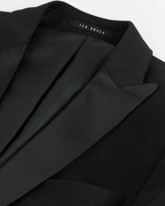 Ted Baker Ambjs Slim Fit Tuxedo Suit Jacket Black Clothing Men TLPL1459
