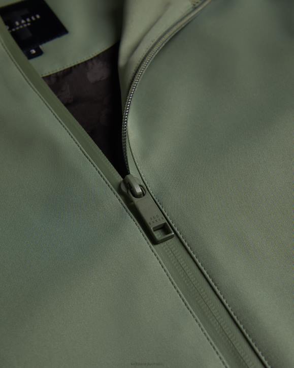 Ted Baker Arzona Nylon Bomber Jacket Khaki Clothing Men TLPL1508