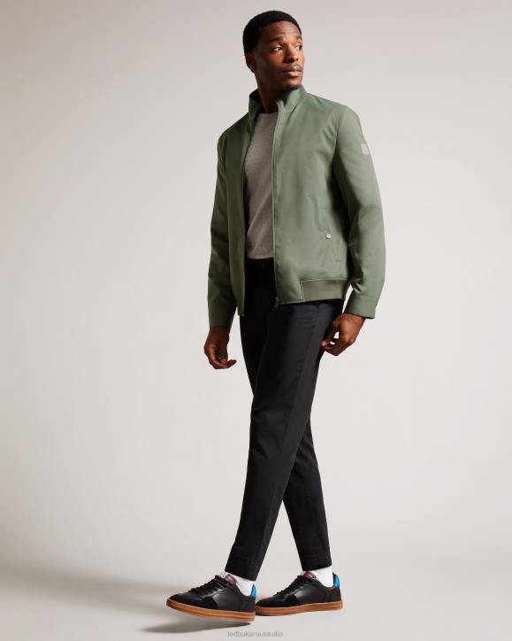 Ted Baker Arzona Nylon Bomber Jacket Khaki Clothing Men TLPL1508