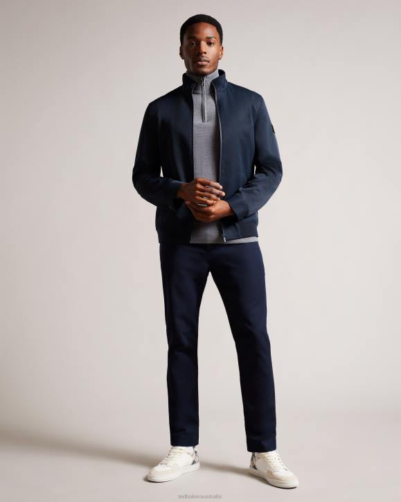 Ted Baker Arzona Nylon Bomber Jacket Navy Clothing Men TLPL1366