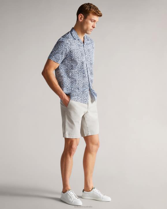 Ted Baker Ashfrd Chino Shorts Light Gray Clothing Men TLPL1343