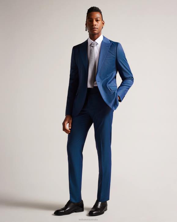 Ted Baker Atlowj Single Breasted Jacket Bright Blue Clothing Men TLPL1214