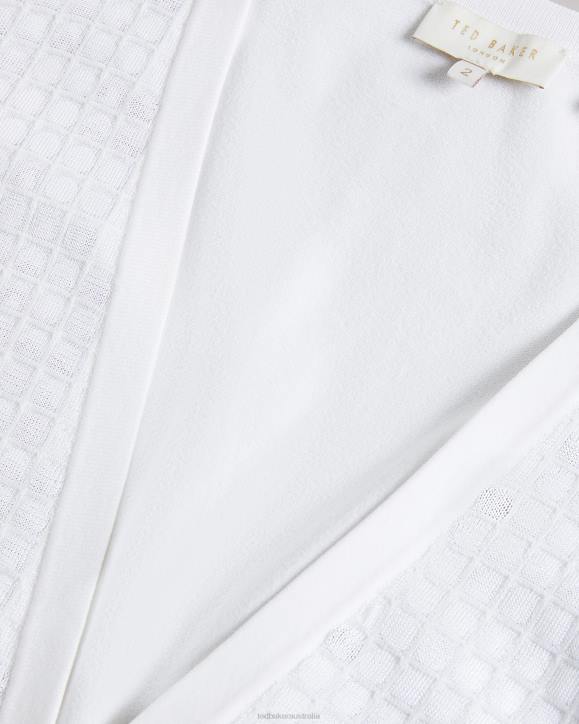 Ted Baker Baliner Sequin Detail Knit Cardigan White Clothing Women TLPL156