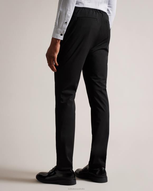 Ted Baker Bayonne Technical Stretch Smart Trousers BLACK Clothing Men TLPL1476