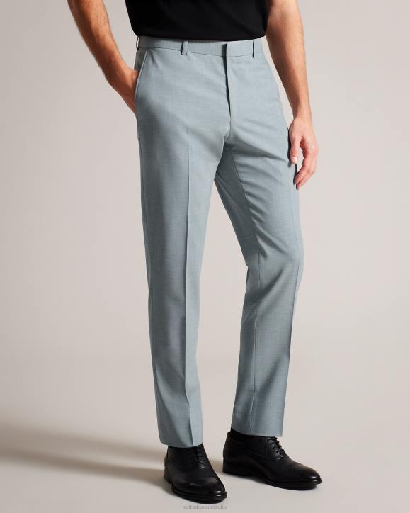 Ted Baker Benonts Wool Blend Suit Trousers Light Gray Clothing Men TLPL1617