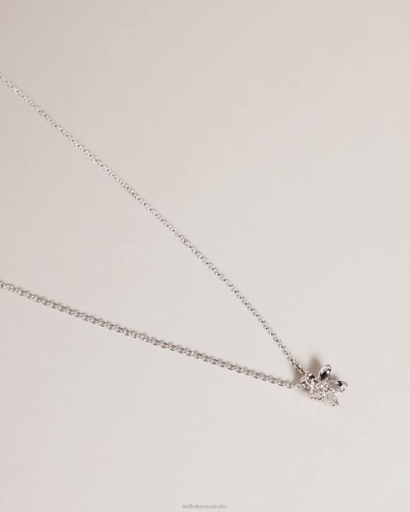 Ted Baker Braddie Blossom Pendant Necklace Silver Color Jewelry Women TLPL1029