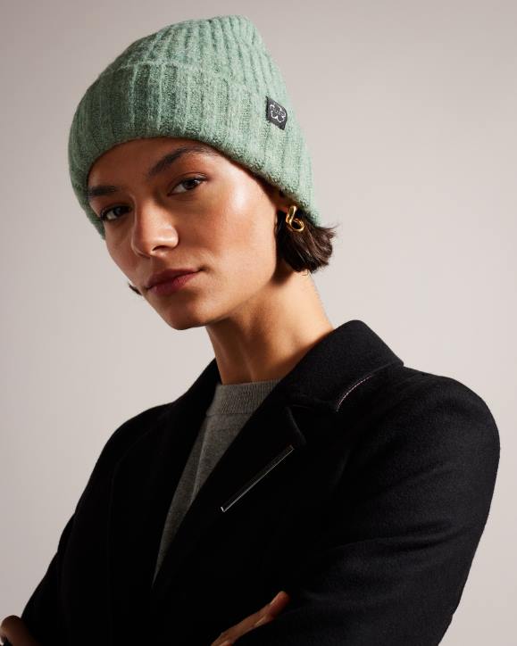 Ted Baker Britny Beanie Hat LT-GREEN Accessories Women TLPL1133