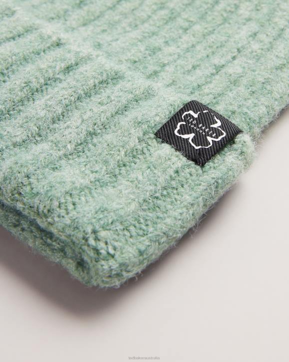 Ted Baker Britny Beanie Hat LT-GREEN Accessories Women TLPL1133