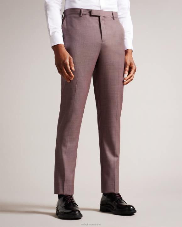 Ted Baker Byront Slim Fit Wool Trousers MID-PINK Clothing Men TLPL1570