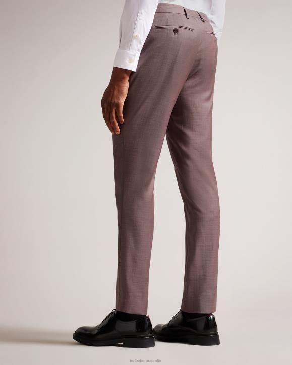 Ted Baker Byront Slim Fit Wool Trousers MID-PINK Clothing Men TLPL1570