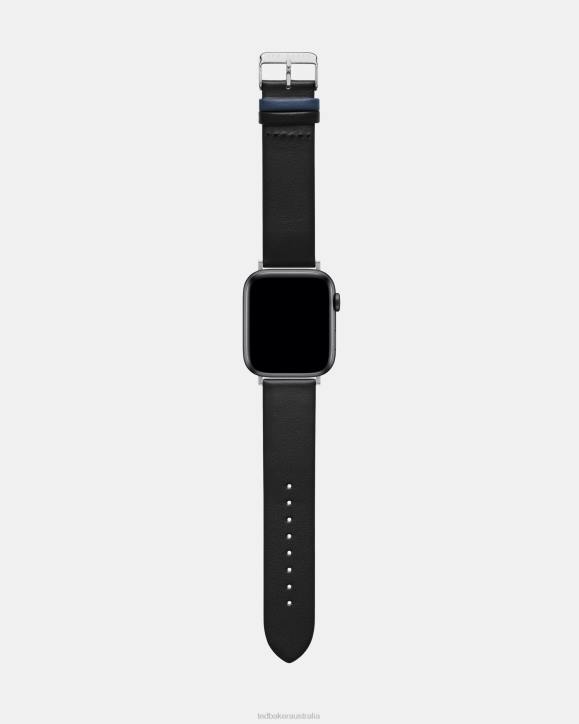 Ted Baker Calcim Leather Apple Watch Strap Black Accessories Women TLPL2039