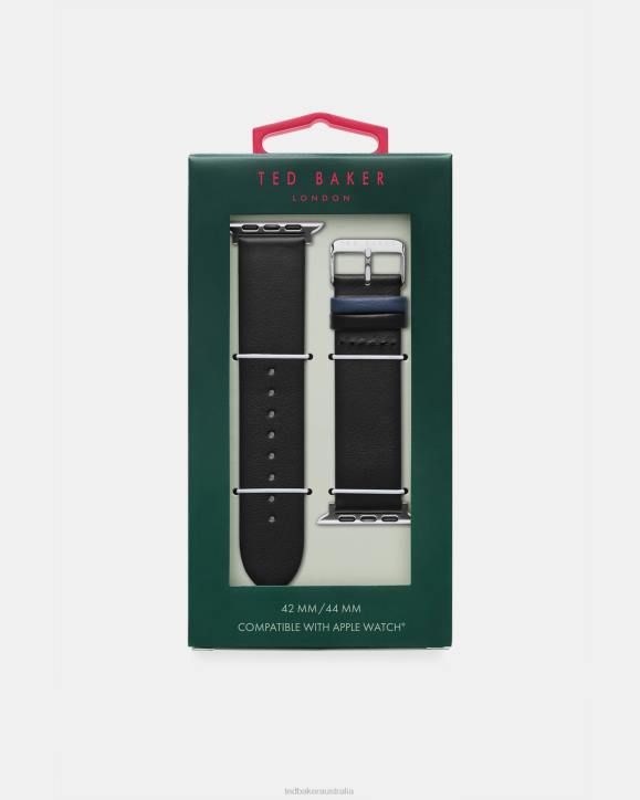 Ted Baker Calcim Leather Apple Watch Strap Black Accessories Women TLPL2039