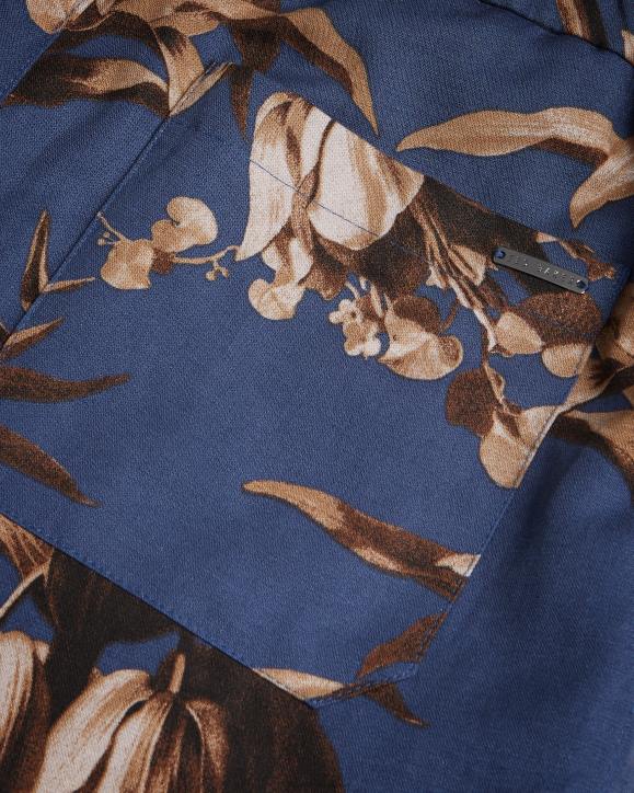 Ted Baker Canriya Botanical Print Shorts Navy Clothing Men TLPL1457
