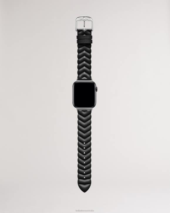 Ted Baker Chelli 38 40 Chevron Apple Watch Strap Black Accessories Women TLPL1111