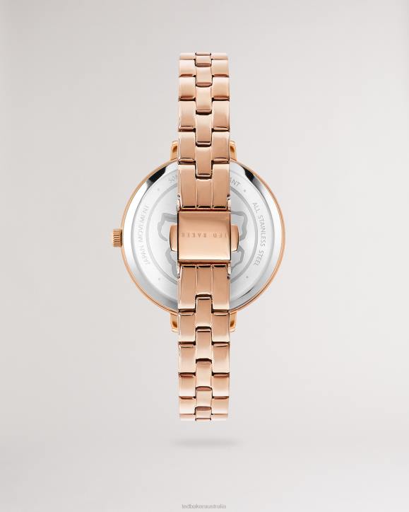Ted Baker Chessit Crystal Embellished Watch With Stainless Steel Bracelet Rosegold Color Accessories Women TLPL975