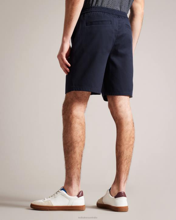 Ted Baker Creswel Elasticated Cotton Shorts Navy Clothing Men TLPL1493