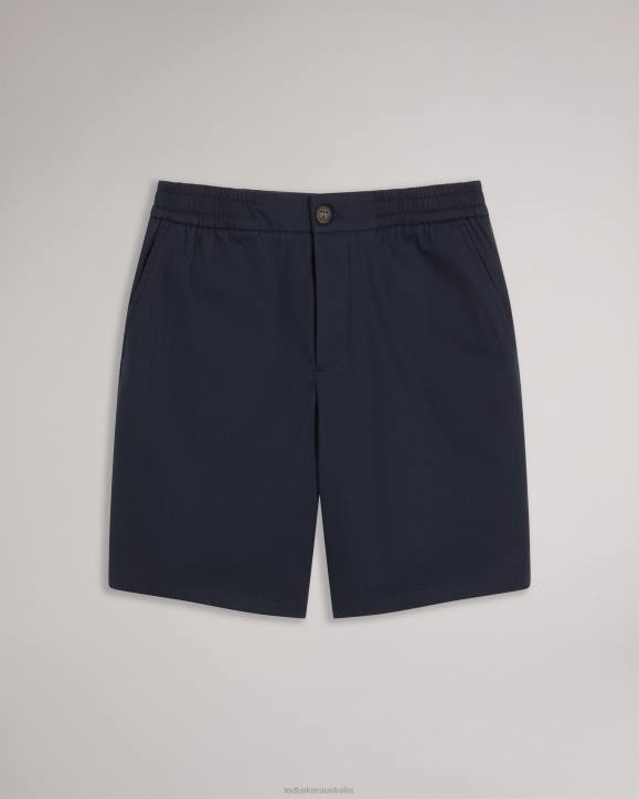 Ted Baker Creswel Elasticated Cotton Shorts Navy Clothing Men TLPL1493
