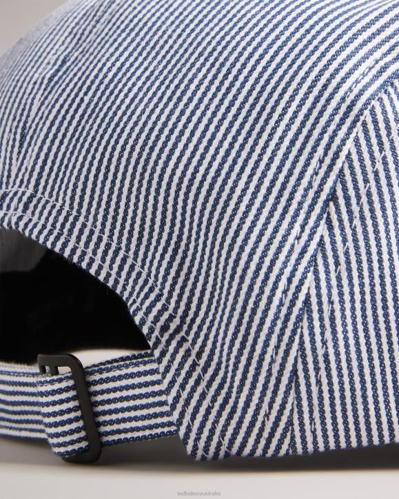 Ted Baker Declann Pinstripe Cap Gray Accessories Men TLPL2010