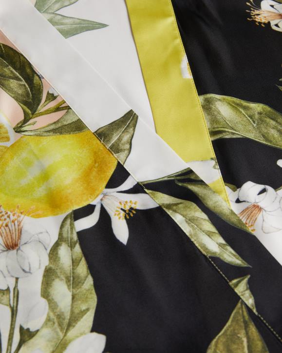 Ted Baker Denissy Lemon Print Kimono Black Clothing Women TLPL353
