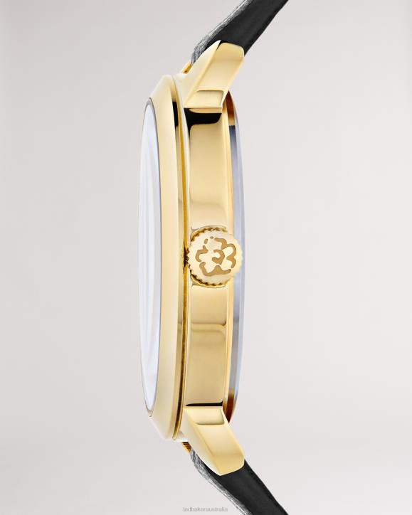 Ted Baker Devas Magnolia Watch With Vegan Leather Strap Black Accessories Women TLPL1124