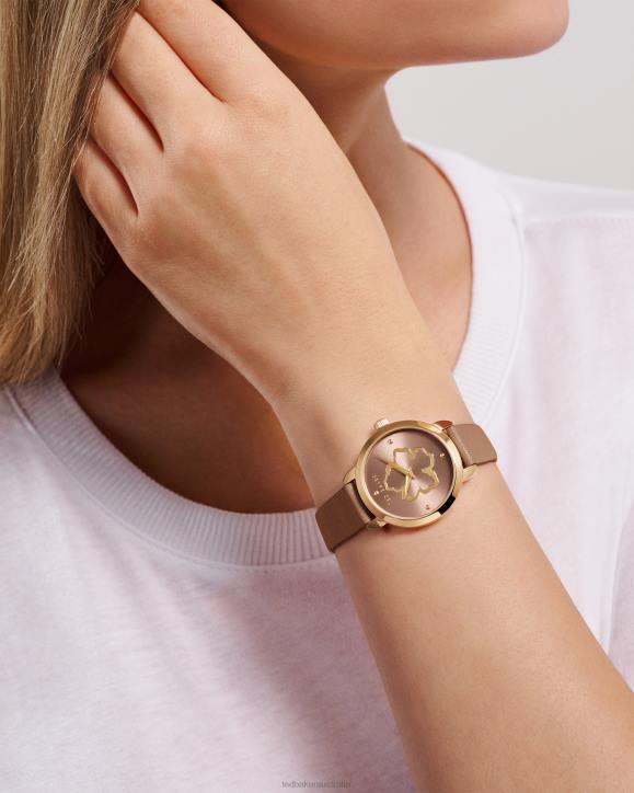 Ted Baker Devasy Magnolia Watch With Vegan Leather Strap Light Brown Accessories Women TLPL1120