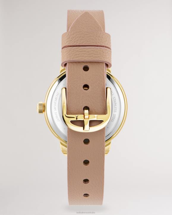 Ted Baker Devasy Magnolia Watch With Vegan Leather Strap Light Brown Accessories Women TLPL1120