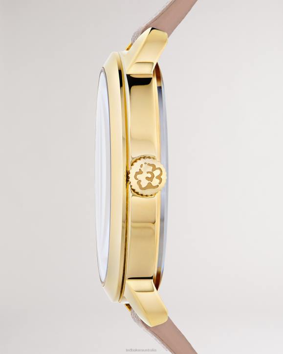 Ted Baker Devasy Magnolia Watch With Vegan Leather Strap Light Brown Accessories Women TLPL1120