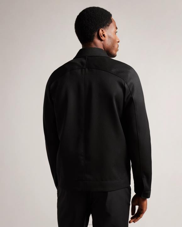 Ted Baker Filtyj Raglan Sleeve Wool Jacket Black Clothing Men TLPL1212