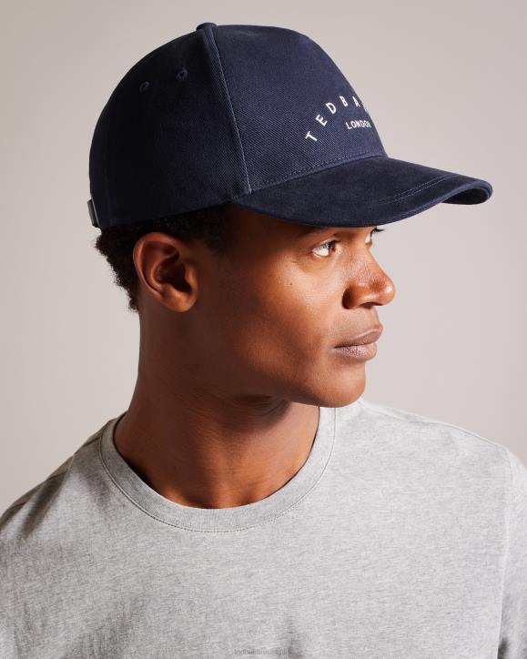 Ted Baker Frreddi Branded Cap Navy Accessories Men TLPL1965