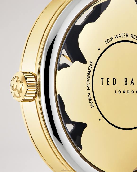 Ted Baker Galatea Magnolia Dial Leather Strap Watch Tan Accessories Women TLPL1158