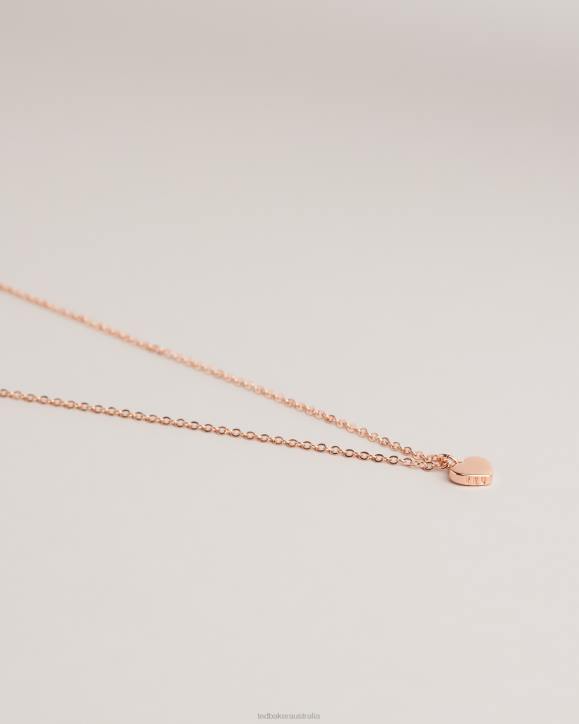 Ted Baker Hara Heart pendant necklace Rosegold Color Jewelry Women TLPL1014
