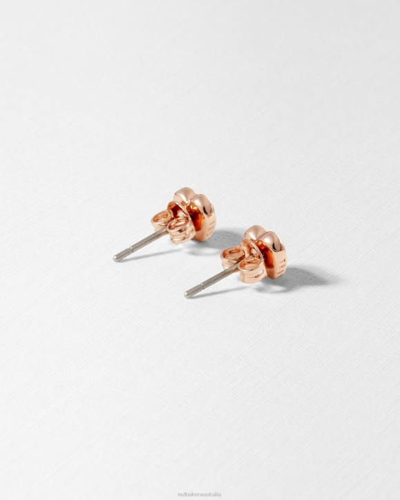 Ted Baker Harly Heart stud earrings Rosegold Color Jewelry Women TLPL1091