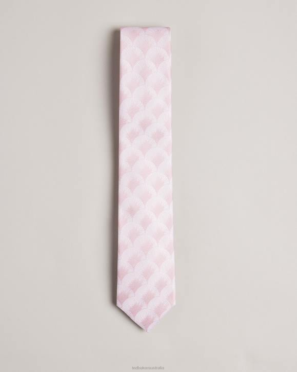 Ted Baker Herro Fan Jacquard Tie Dusky Pink Accessories Men TLPL1968