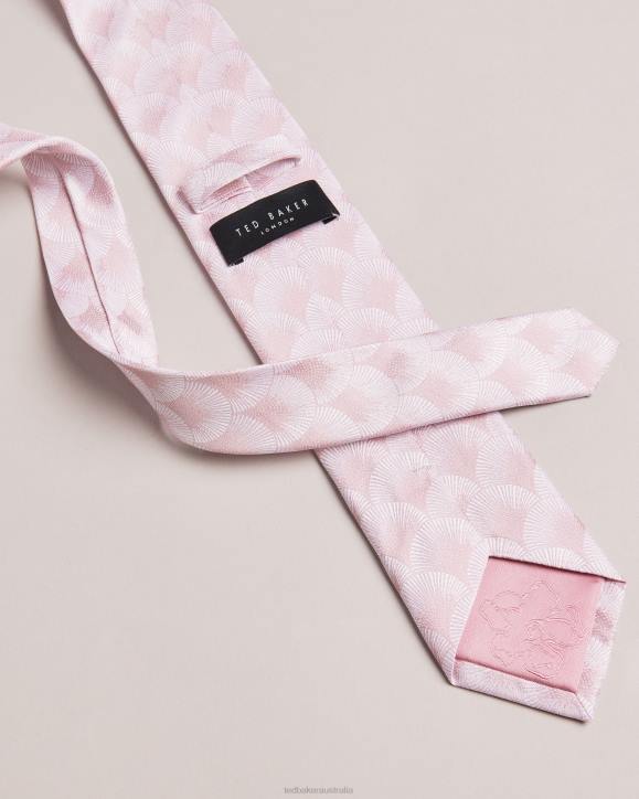 Ted Baker Herro Fan Jacquard Tie Dusky Pink Accessories Men TLPL1968