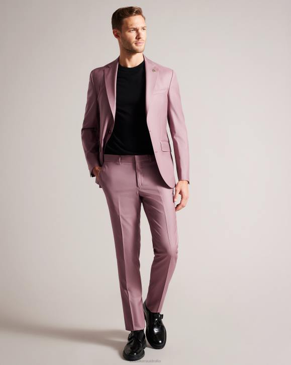 Ted Baker Ignacej Pure Wool Suit Jacket Pink Clothing Men TLPL1440