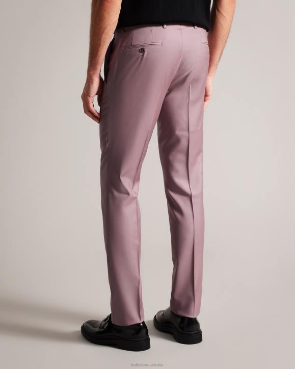 Ted Baker Ignacet Pure Wool Suit Trousers Pink Clothing Men TLPL1552