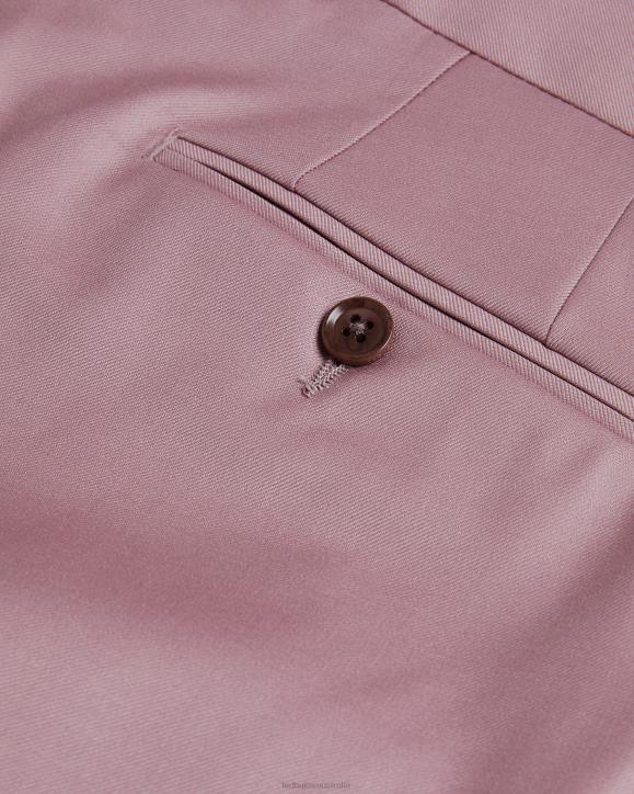 Ted Baker Ignacet Pure Wool Suit Trousers Pink Clothing Men TLPL1552