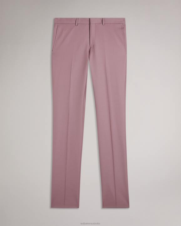 Ted Baker Ignacet Pure Wool Suit Trousers Pink Clothing Men TLPL1552
