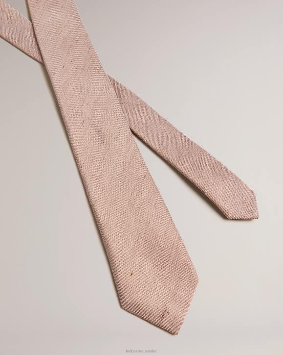 Ted Baker Jamzez Textured Silk Blend Tie Light Brown Accessories Men TLPL1845
