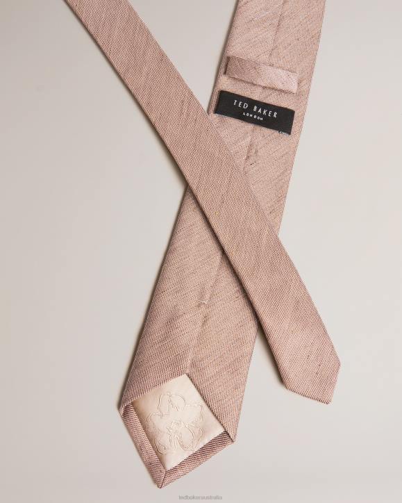 Ted Baker Jamzez Textured Silk Blend Tie Light Brown Accessories Men TLPL1845