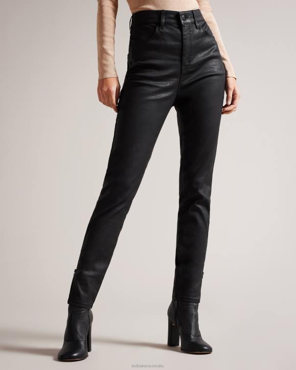 Ted Baker Jazmynn Satin Stretch Skinny Jeans Black Clothing Women TLPL82