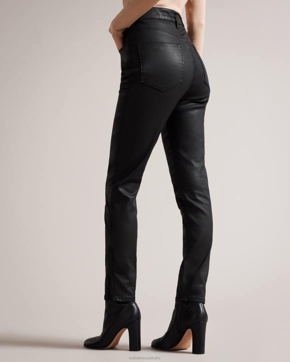 Ted Baker Jazmynn Satin Stretch Skinny Jeans Black Clothing Women TLPL82