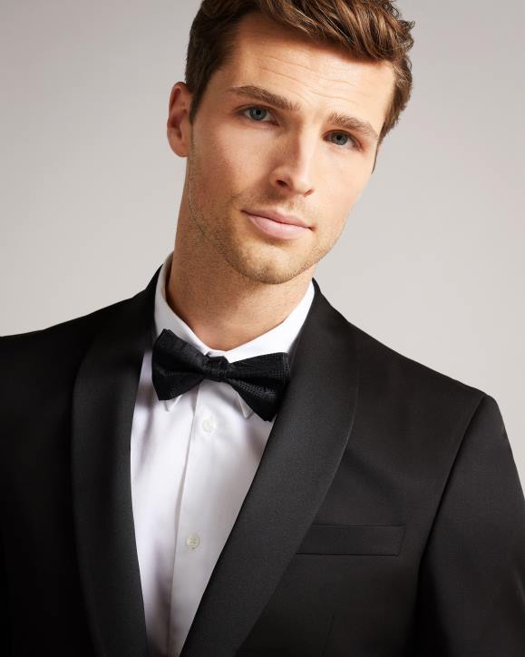 Ted Baker Jvtuxj Slim Fit Tuxedo Suit Jacket Black Clothing Men TLPL1361