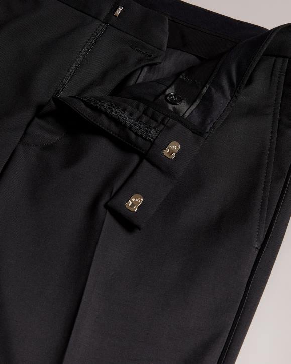 Ted Baker Jvtuxt Slim Fit Tuxedo Suit Trousers Black Clothing Men TLPL1407