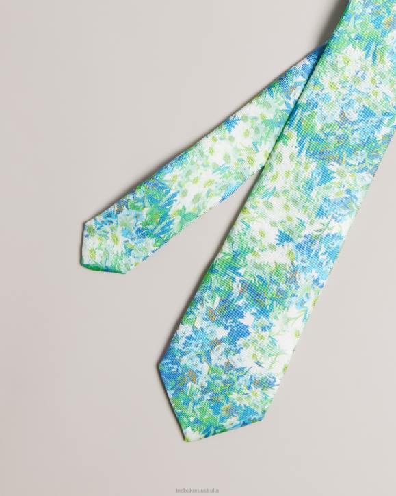 Ted Baker Lanico Dense Floral Printed Tie Multicolor Accessories Men TLPL2066